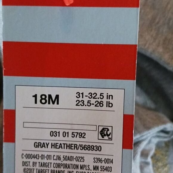 Cat & Jack Reindeer Shirt Holiday Gray Long Sleeve Crew Neck Toddler Girls - Picture 5 of 7